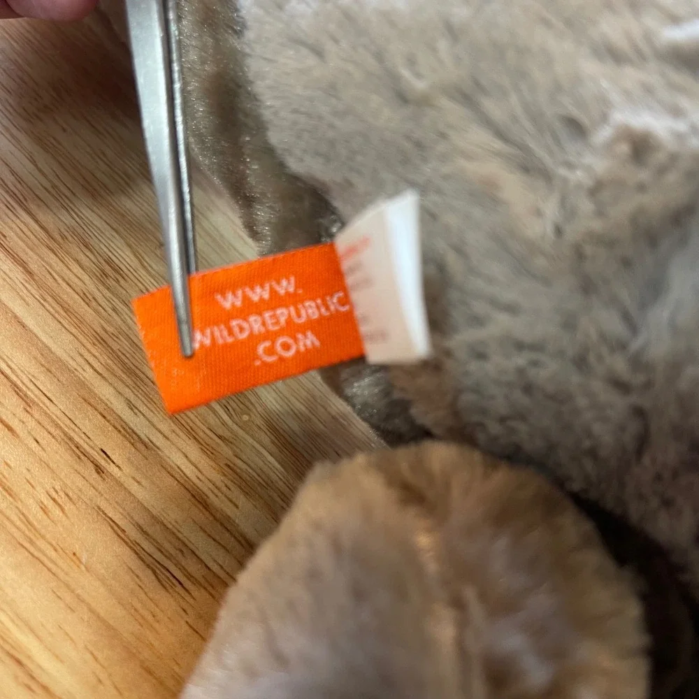 Wild Republic Grey Kangaroo Plush with Removable Baby Joey Pouch Plush 12 in